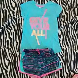 Girl athletic outfit